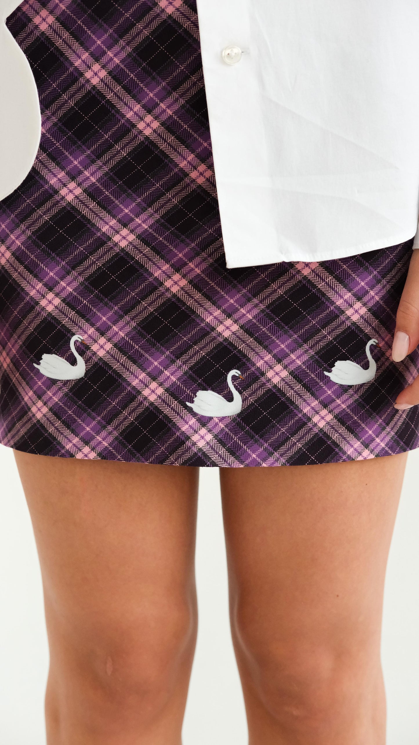 Tartan mini skirt